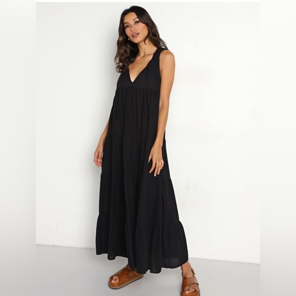 9seed Lighthouse Maxi Dress Black Small - Picture 1 of 13